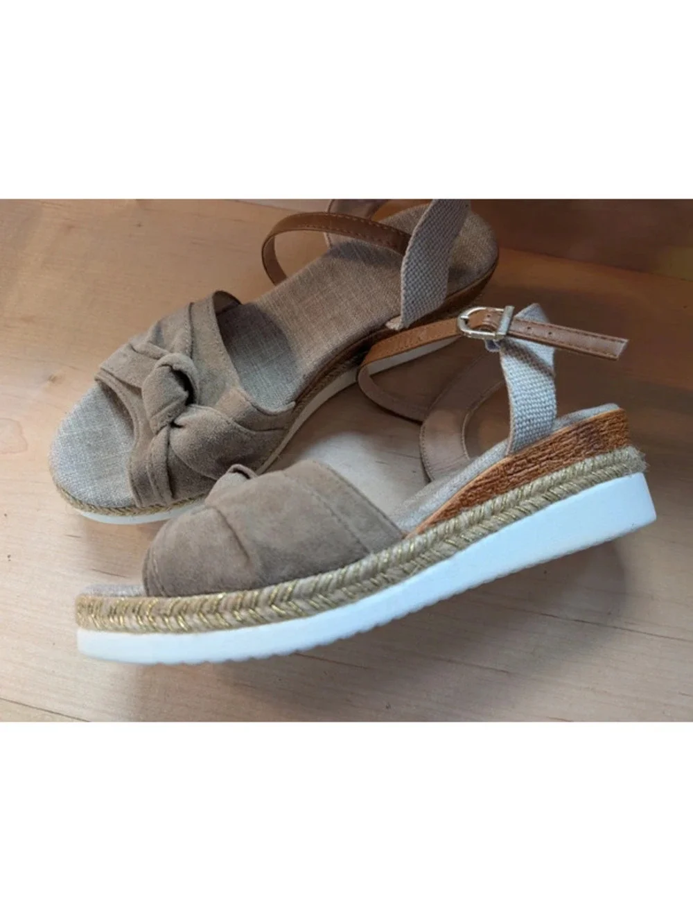 Tan Platform Espadrille Sandals EU 41 US 10